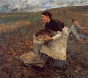 Jules Bastien-Lepage: Krumpliszeds  - 1879(Nagythat kp)